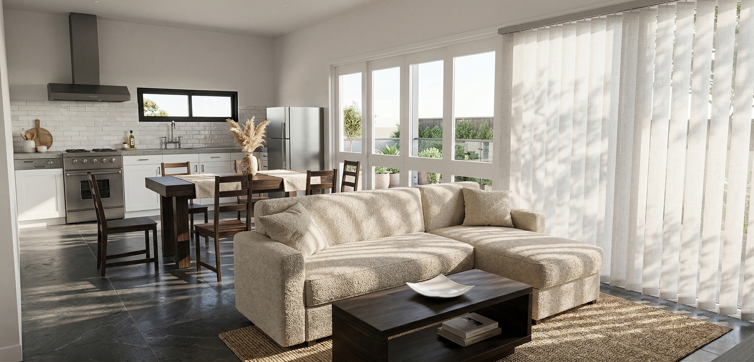 Render de una vivienda unifamiliar